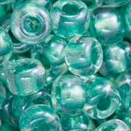 Miyuki Rocailles 6/0 1528 Crystal/Aqua Color Lined