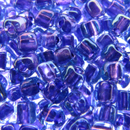 Miyuki Triangles 10/0 1827 Blue/Purple Color Lined Qty:10g