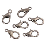 Gunmetal Lobster Clasps-12mm Quantity:10