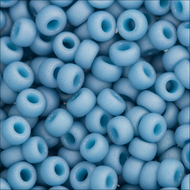 Miyuki Rocailles 11/0 2074 Pale Denim Opaque Matte Luster Qty:10g Tube