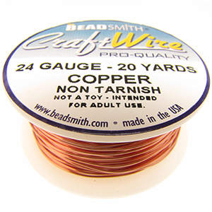 Craft Wire 24 Gauge Copper Qty:20 yds