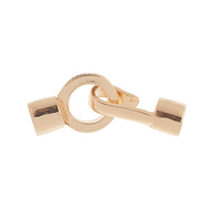 Gold Plated Hook and Eye End Cap Closure 51x11mm Qty: 1