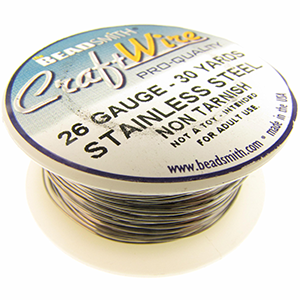 Craft Wire 26 Gauge Stainless Steel Qty:30 yds
