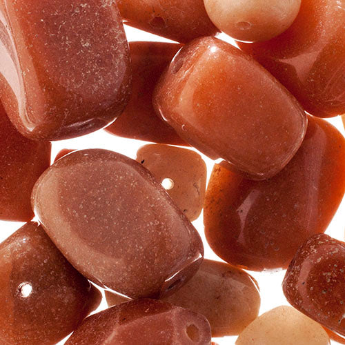 Aventurine de pêche naturelle de la Terre Qté: 100g - La salle de perles