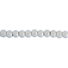 Load image into Gallery viewer, Metallized Glass Beads Silver 2mm Qty: 24&quot; Strand

