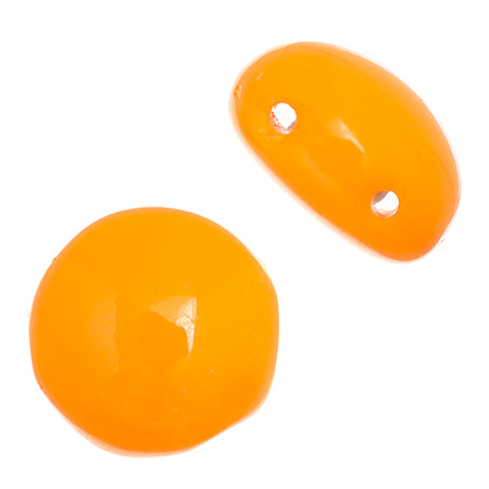 Czech Candy Beads 8mm Orange Opaque Qty:22 Beads