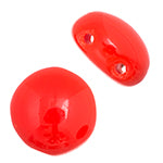 Czech Candy Beads 8mm Red Opaque Qty:22 Beads