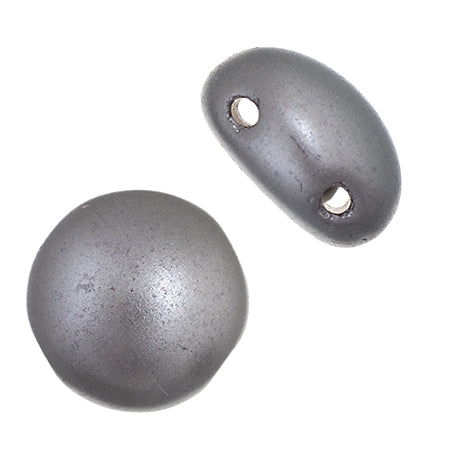 Czech Candy Beads 8mm Cool Grey Pastel Pearl Qty:22 Beads