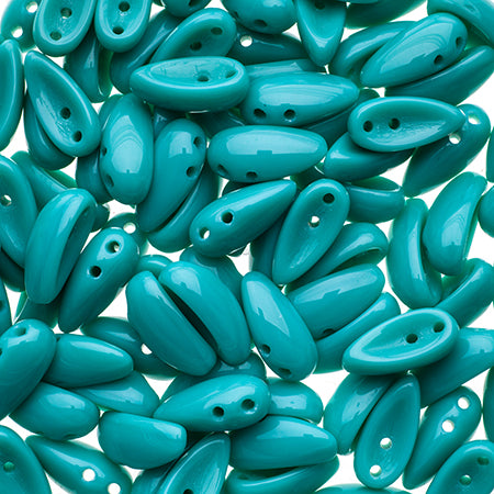 Czech Chilli Beads 4x11mm Opaque Turquoise Qty:25 beads