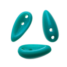 Load image into Gallery viewer, Czech Chilli Beads 4x11mm Opaque Turquoise Qty:25 beads
