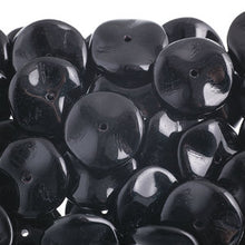 Load image into Gallery viewer, Czech Ripple Beads by Preciosa 12mm Black Opaque Qty:18
