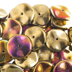 Czech Ripple Beads by Preciosa 12mm California Sunshine Qty:18