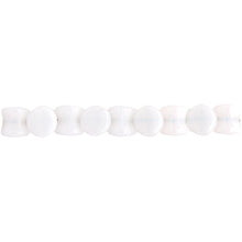 Load image into Gallery viewer, Czech Pellet Beads 4x6mm White Alabaster Opaque Qty:44 Strung
