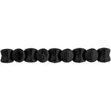 Load image into Gallery viewer, Czech Pellet Beads 4x6mm Jet Black Alabaster Opaque Qty:44 Strung
