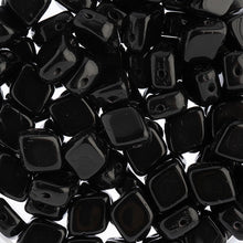 Load image into Gallery viewer, Czech Rhombus Beads 10x8mm Black  Qty:20
