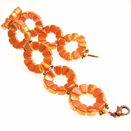 'Bubbles' Bracelet Kit in Full On Apricot by Nela Kabelova for Matubo & The BeadSmith