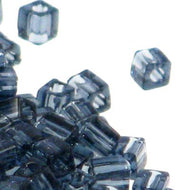 Miyuki Squares 3mm 2411 Montana Transparent Qty:10g