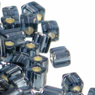 Miyuki Squares 3mm 2426 Montana Transparent Silver Lined Qty:10g