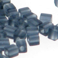 Miyuki Squares 3mm 2411F Montana Transparent Matte Qty:10g