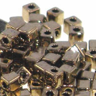 Miyuki Squares 3mm 0457 Bronze Metallic Qty:10g