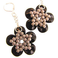 'Constellation' Earrings in Galaxy Jet by Jana Bukovska for Preciosa