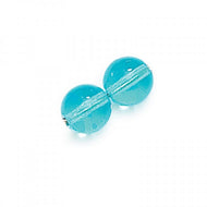 Czech Druk Rounds 3mm Aqua Qty: 50