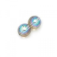 Czech Druk Rounds 3mm Black Diamond AB Qty: 50