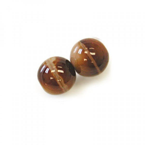 Czech Druk Rounds 3mm Light Tiger Eye Qty: 50