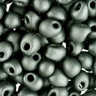 Miyuki Drops 0401F Black Opaque Matte 