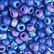 Miyuki Rocailles 8/0 0414FR Cobalt Blue Opaque Matte AB 