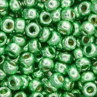 Miyuki Rocailles 11/0 4214 Duracoat Galvanized Dark Mint Green Qty:10g Tube