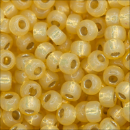 Miyuki Rocailles 11/0 4235 Duracoat Light Yellow Silver Lined Dyed Qty:10g Tube