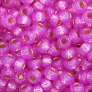 Miyuki Rocailles 11/0 4238 Duracoat Paris Pink Silver Lined Qty:10g Tube
