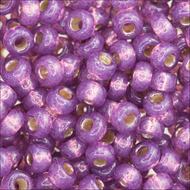 Miyuki Rocailles 11/0 4248 Duracoat Dark Lilac Silver Lined Qty:10g Tube