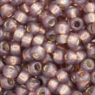 Miyuki Rocailles 11/0 4249 Duracoat Rose Bronze Silver Lined Qty:10g Tube