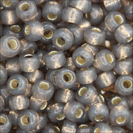 Miyuki Rocailles 11/0 4250 Duracoat Taupe Silver Lined Qty:10g Tube