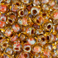 Miyuki Rocailles 8/0 4501 Saffron Transparent Picasso 