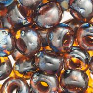 Miyuki Rocailles 6/0 4502 Dark Amber Transparent Picasso