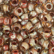Miyuki Rocailles 8/0 4505 Light Smokey Topaz Transparent Picasso 