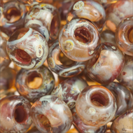 Miyuki Rocailles 6/0 4505 Light Smokey Topaz Transparent Picasso