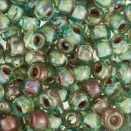 Miyuki Rocailles 8/0 4506 Olivine Transparent Picasso 