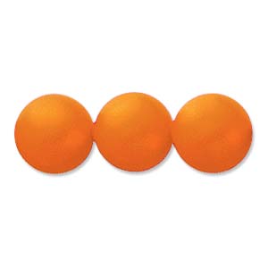 Swarovski #5810 Pearl Rounds 10mm Neon Orange Qty:10