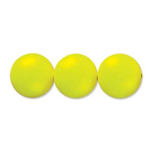 Swarovski #5810 Pearl Rounds 10mm Neon Yellow Qty:10