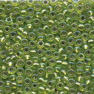 Miyuki Rocailles 6/0 1014 Chartreuse Silver Lined AB