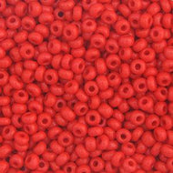 Czech Seedbeads 8/0 Light Red Opaque Qty: 23g