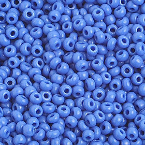 Czech Seed Beads 10/0 Opaque Medium Blue