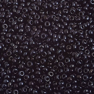 Czech Seed Beads 10/0 Opaque Black