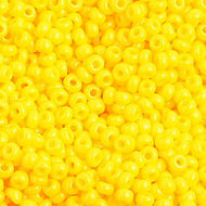 Czech Seed Beads 10/0 Golden Yellow Opaque