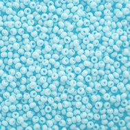 Czech Seed Beads 10/0 Chalk Light Blue Solgel