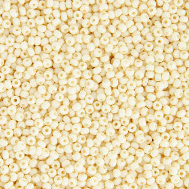 Czech Seed Beads 10/0 Bone Opaque Solgel